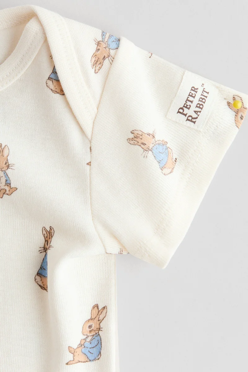 اتش اند ام طقم قطني مطبوع - قطعتين